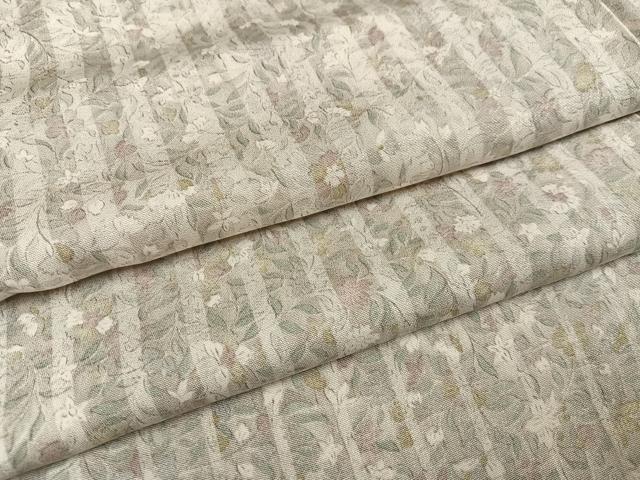 平和屋着物●上質な小紋 草花文 正絹 逸品 AABM1153ph