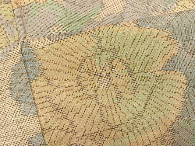 平和屋着物●本場大島紬 花尽くし 正絹 逸品 AABM1206ph