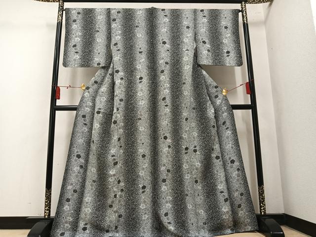 平和屋着物●上質な小紋 梅 正絹 逸品 AABM1250ph