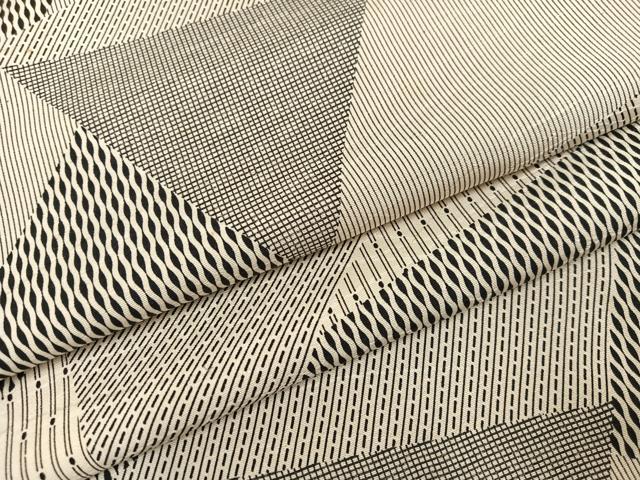 平和屋着物●上質な小紋 幾何学文様 正絹 逸品 AABM1256ph