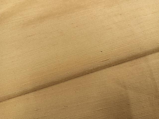平和屋着物●上質な紬 色無地 枯色 正絹 逸品 AABM1260ph