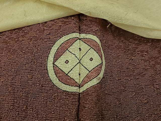 平和屋着物●上質な色無地 梅染色 正絹 逸品 未使用 AABM1268ph