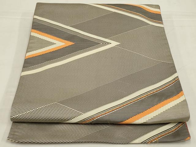 平和屋着物◎本場筑前博多織 両面 六通柄 京袋帯 献上 正絹 逸品 AABM1414ou