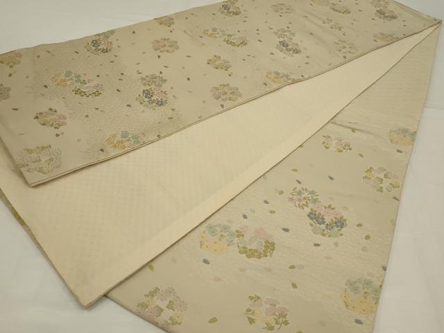 平和屋着物◎六通柄 京袋帯 花丸文 正絹 逸品 AABM1422ou
