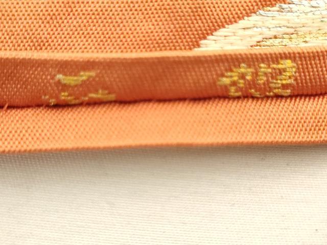 平和屋着物◎六通柄 本袋帯 唐織 更紗蔦草文 金銀糸 正絹 逸品 AABM1547od