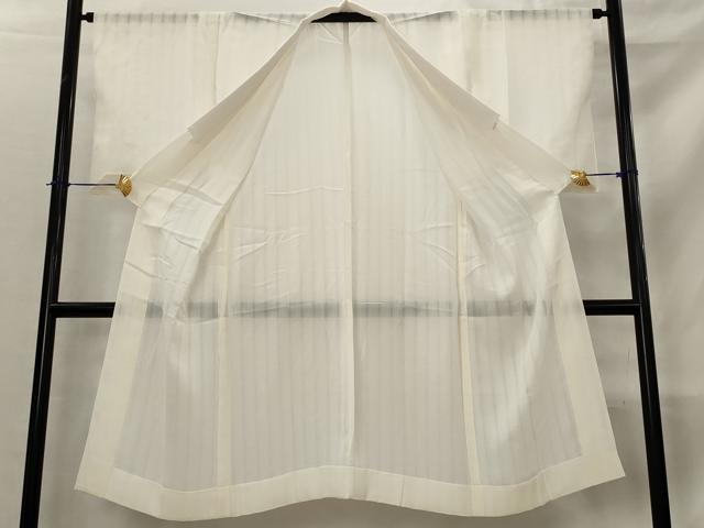 平和屋着物*夏物 長襦袢 縦絽 胡粉色 正絹 逸品 AABM1563st