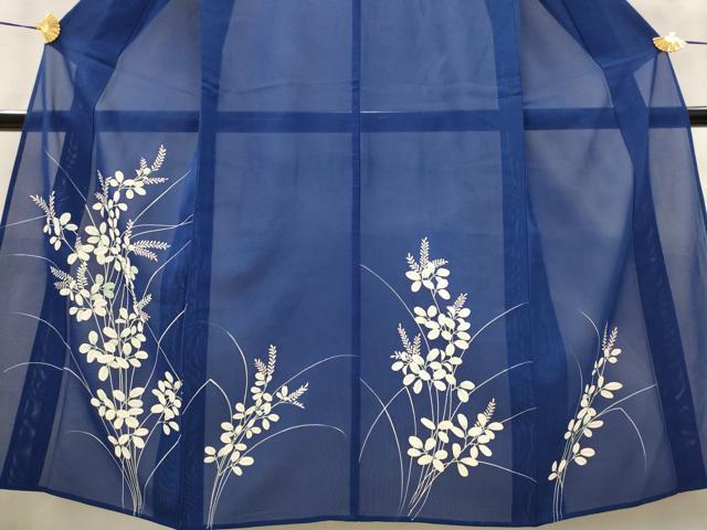 平和屋着物*夏物 訪問着 絽 草花文 正絹 逸品 AABM1566st