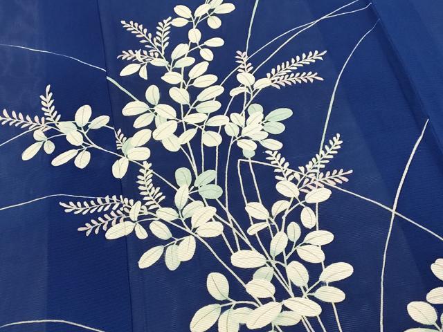 平和屋着物*夏物 訪問着 絽 草花文 正絹 逸品 AABM1566st