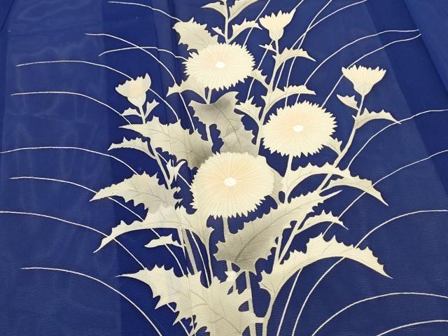 平和屋着物*夏物 訪問着 絽 手描き 草花文 正絹 逸品 AABM1571st