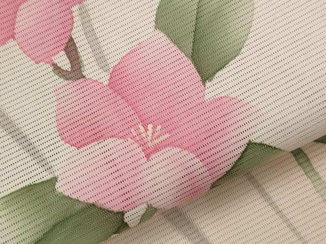平和屋着物*夏物 訪問着 絽 草花文 暈し染め 正絹 逸品 AABM1585st