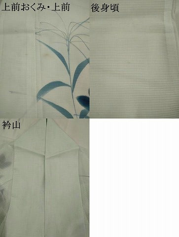 平和屋着物*夏物 訪問着 絽 草花文 洗える着物 AABM1591st