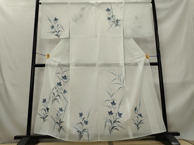 平和屋着物*夏物 訪問着 絽 草花文 洗える着物 AABM1591st