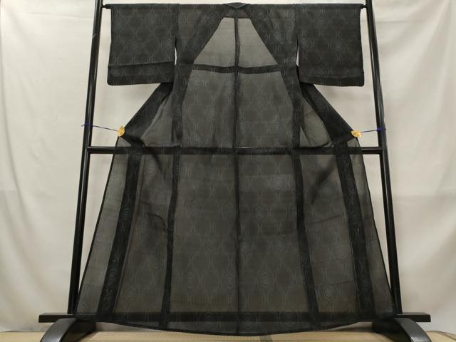 平和屋着物*夏物 本場大島紬 夏大島 亀甲文 正絹 逸品 AABM1599st