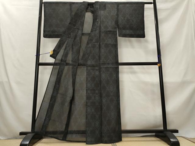 平和屋着物*夏物 本場大島紬 夏大島 亀甲文 正絹 逸品 AABM1599st
