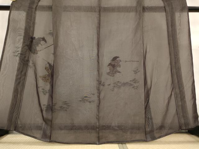 平和屋着物▽訪問着 無双 紗袷 紗×紗 唐子 正絹 逸品 AABM1751st