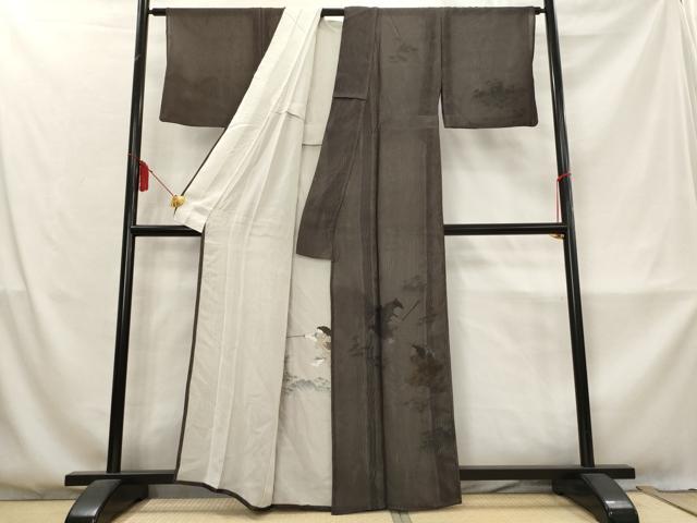 平和屋着物▽訪問着 無双 紗袷 紗×紗 唐子 正絹 逸品 AABM1751st