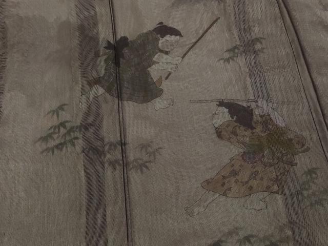 平和屋着物▽訪問着 無双 紗袷 紗×紗 唐子 正絹 逸品 AABM1751st