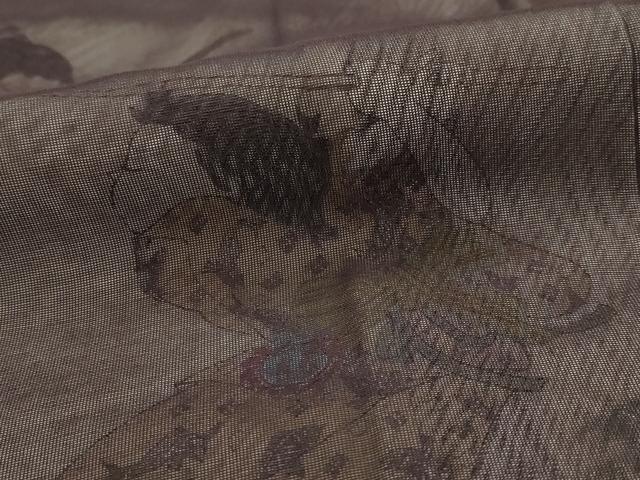 平和屋着物▽訪問着 無双 紗袷 紗×紗 唐子 正絹 逸品 AABM1751st