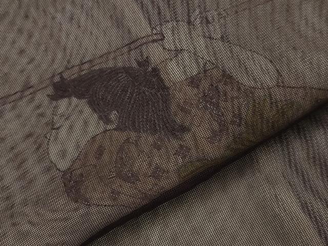 平和屋着物▽訪問着 無双 紗袷 紗×紗 唐子 正絹 逸品 AABM1751st