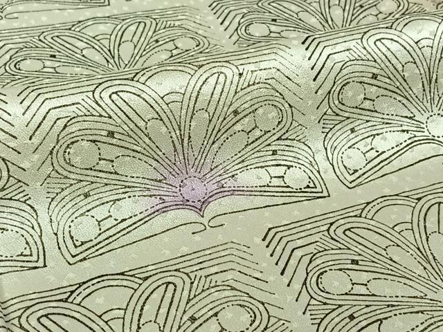 平和屋着物▽訪問着 単衣 横段花文 暈し染め 正絹 逸品 AABM1829jh