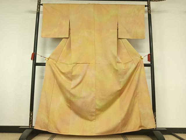 平和屋着物▽上質な小紋 単衣 霞文 正絹 逸品 AABM1836jh