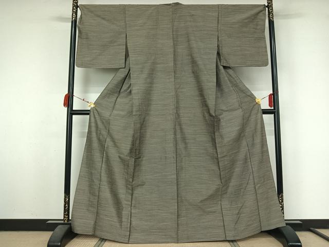 平和屋着物▽小紋 単衣 横段文 AABM1853jh