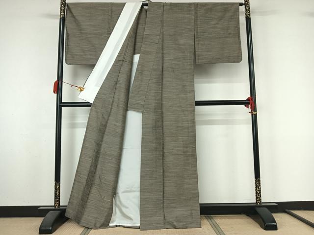 平和屋着物▽小紋 単衣 横段文 AABM1853jh