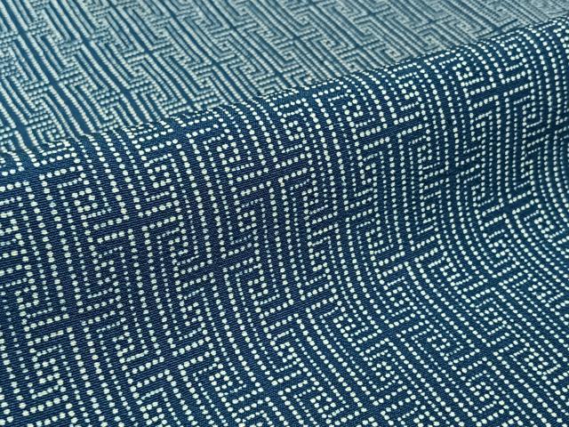 平和屋着物▽上質な小紋 単衣 幾何学文様 正絹 逸品 AABM1925jh