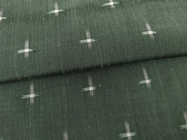 平和屋着物●上質な紬 十字 正絹 逸品 AABM2011cs
