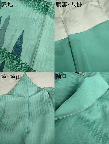 平和屋着物●訪問着 樹林文 正絹 逸品 AABM2018cs