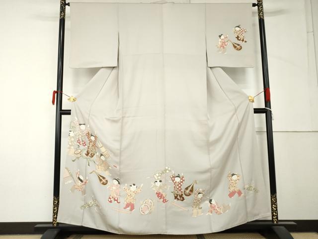 平和屋着物●訪問着 童子遊び 金彩 正絹 逸品 AABM2025cs