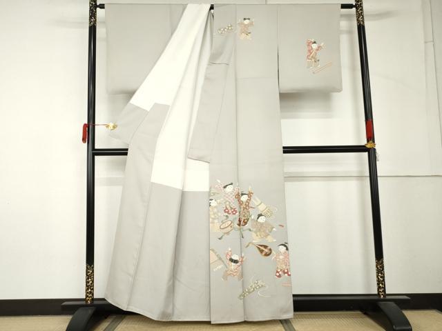 平和屋着物●訪問着 童子遊び 金彩 正絹 逸品 AABM2025cs