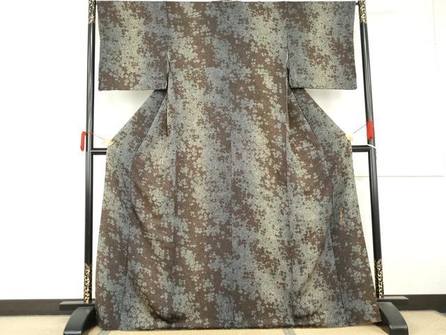 平和屋着物●染色工房 室華風 小紋 霞文 正絹 逸品 AABM2029cs