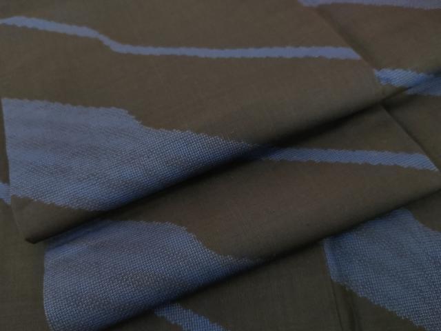 平和屋着物●本場大島紬 9マルキ 斜縞 黒地 正絹 逸品 AABM2031cs