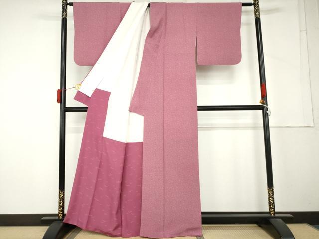 平和屋着物●人間国宝 小宮康孝 江戸小紋 草花文 高島屋扱い 正絹 逸品 AABM2053cs