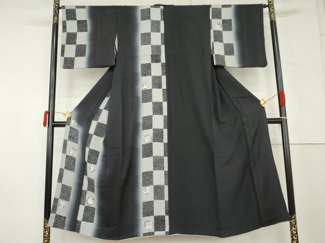 平和屋着物●訪問着 干支 暈し染め 正絹 逸品 AABM2084cs
