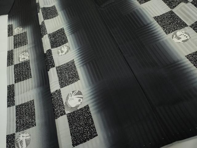 平和屋着物●訪問着 干支 暈し染め 正絹 逸品 AABM2084cs