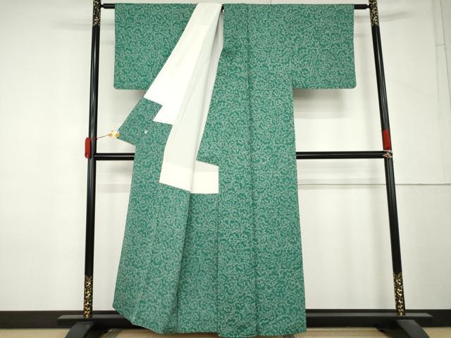 平和屋着物●上質な小紋 花尽くし 正絹 逸品 AABM2102cs