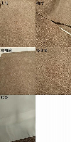 平和屋着物●江戸小紋 極小鮫小紋柄 反端付き 正絹 逸品 AABM2117cs