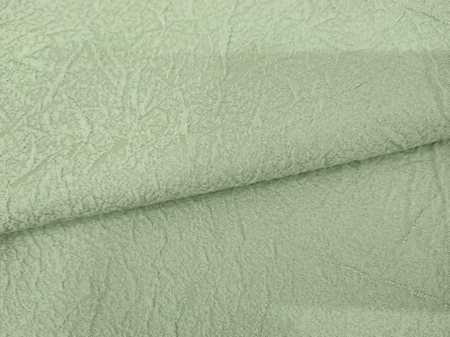 平和屋着物●上質な色無地 氷割れ地紋 裏葉色 正絹 逸品 未使用 AABM2130cs