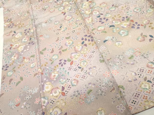 平和屋着物●上質な小紋 辻が花 暈し染め 金彩 正絹 逸品 未使用 AABM2150cs
