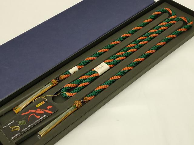 平和屋着物▼和装小物 振袖用帯締め 金糸 逸品 未使用 AABM2169ay