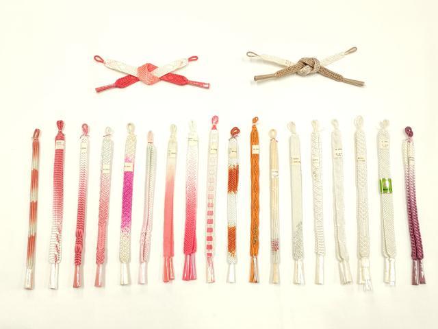 平和屋着物▼和装小物 羽織紐まとめて20点 銀糸 暈し 逸品 未使用 AABM2180ay