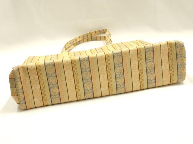 平和屋着物●和装小物 和装バッグ ハンドバッグ トートバッグ 花間道 金糸 逸品 未使用 AABM2255ay