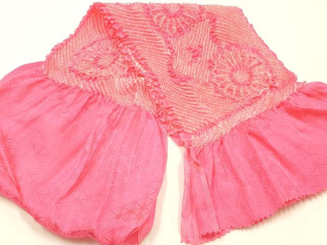 平和屋着物●和装小物 帯締め・帯揚げセット 平組 柄絞り 花柄 あい美苑扱い 逸品 未使用品あり AABM2284ay
