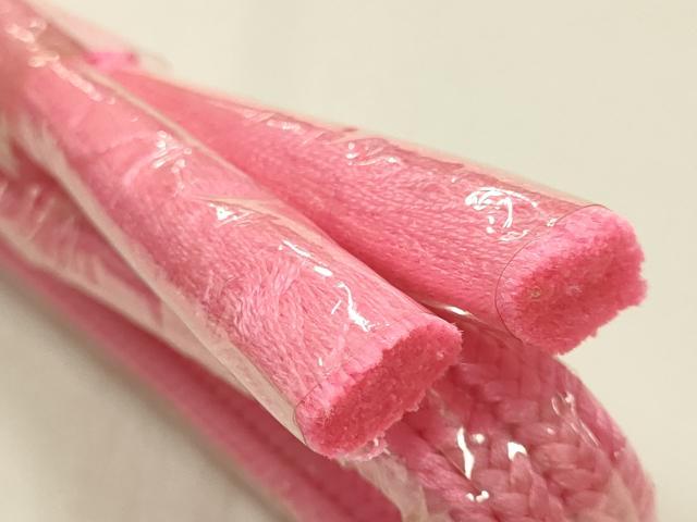 平和屋着物●和装小物 帯締め・帯揚げセット 平組 柄絞り 花柄 あい美苑扱い 逸品 未使用 AABM2285ay