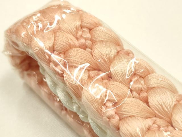 平和屋着物●和装小物 帯締め・帯揚げセット 平組 絞り 七宝文 暈し 正絹 逸品 未使用 AABM2293ay