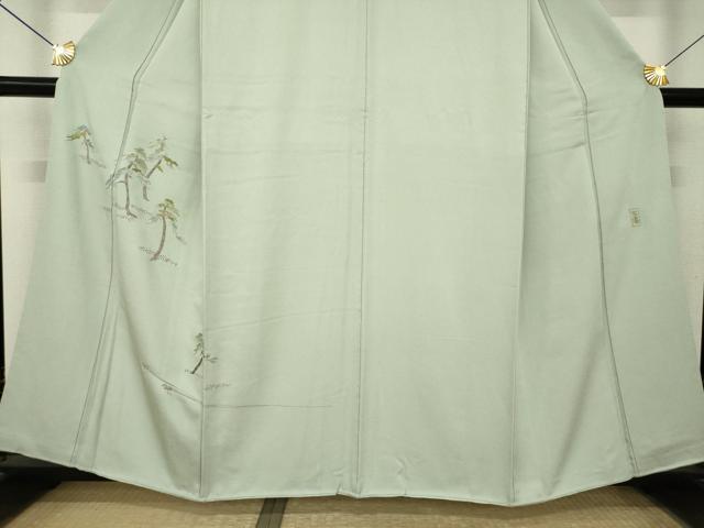 平和屋着物●豪華色留袖 蘇州刺繍 松 金糸 正絹 逸品 AABM2439ck