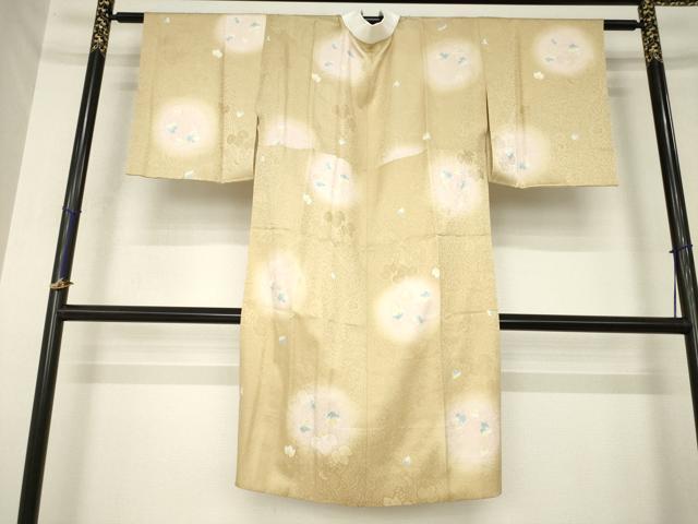 平和屋着物●長襦袢 無双仕立て 唐草文 暈し染め やまと誂製 正絹 逸品 AABM2442ck