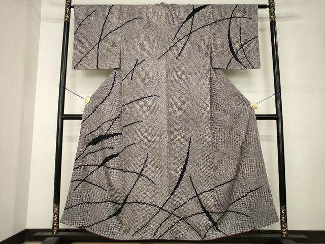 平和屋着物●訪問着 総絞り 芝 正絹 逸品 AABM2445ck